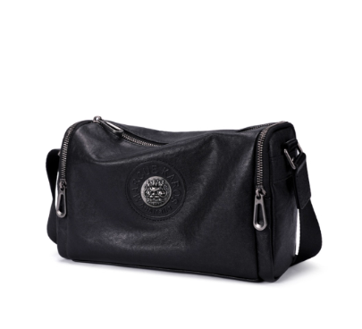 原创真皮男士通勤单肩斜挎包植鞣软牛皮小包简约男包高级感枕头包