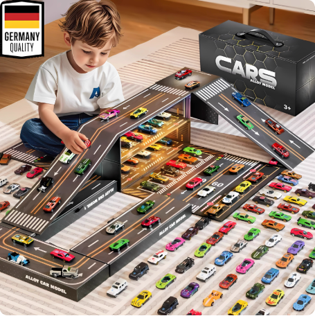 儿童合金小汽车玩具车礼盒套装赛车迷你模型车男孩3到6岁生日礼物