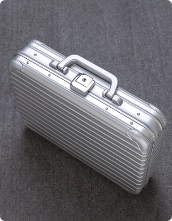 铝镁合金轻便手提箱公务箱贵重物品仪器保管箱密码锁13寸两色